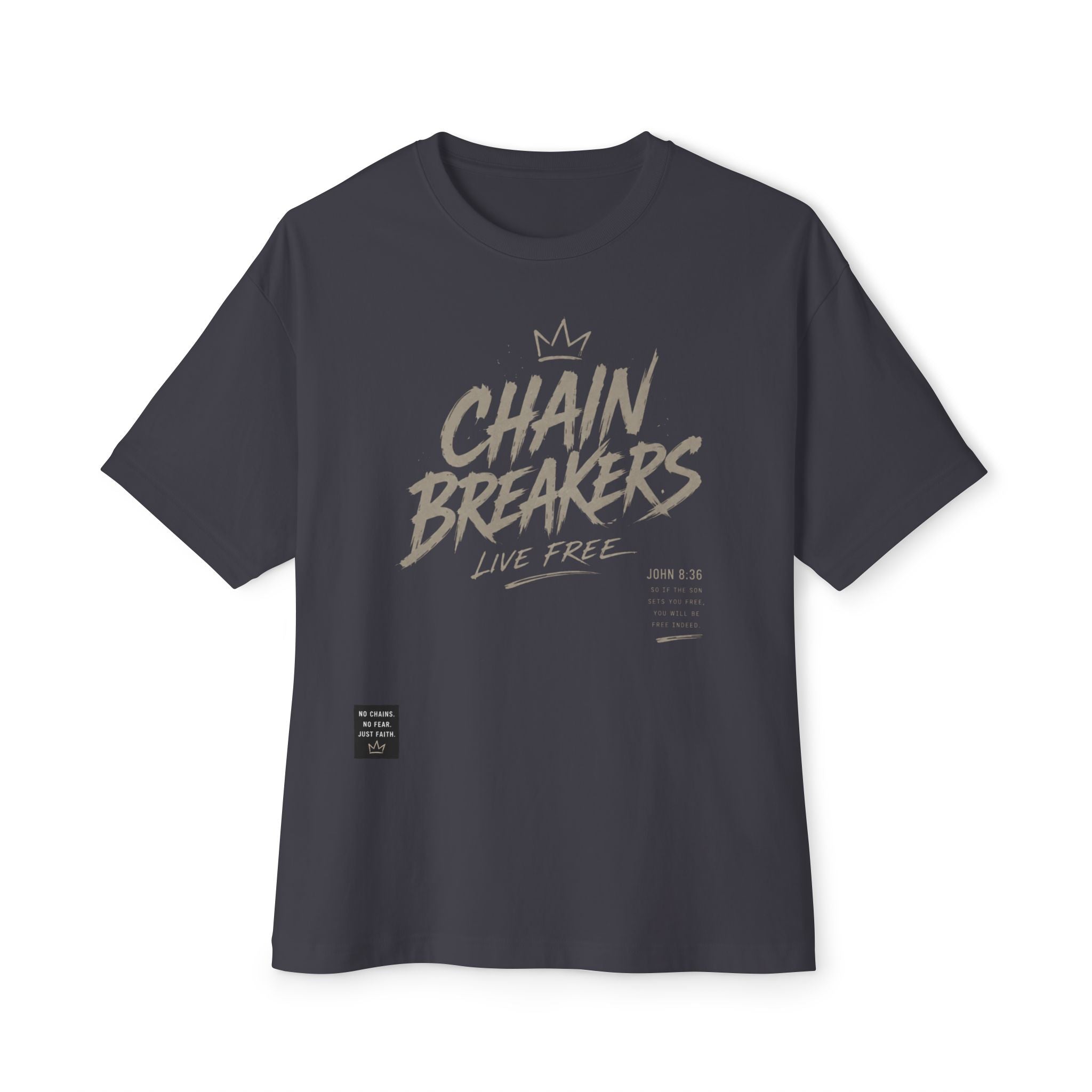 Chain Breakers Tee — Christian Faith Graphic T‑Shirt (Live Free)