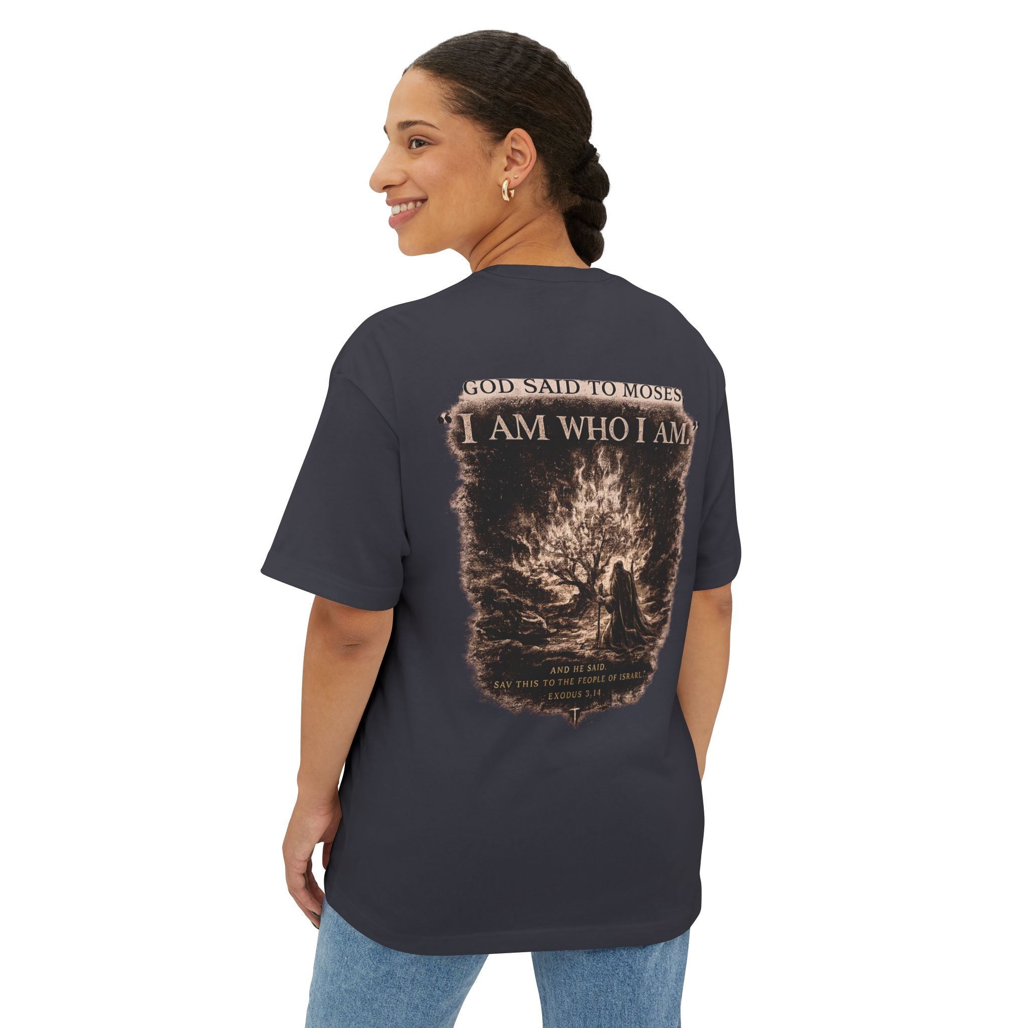 I AM Who I Am Tee — Christian Faith Graphic T-Shirt (Moses Scripture)