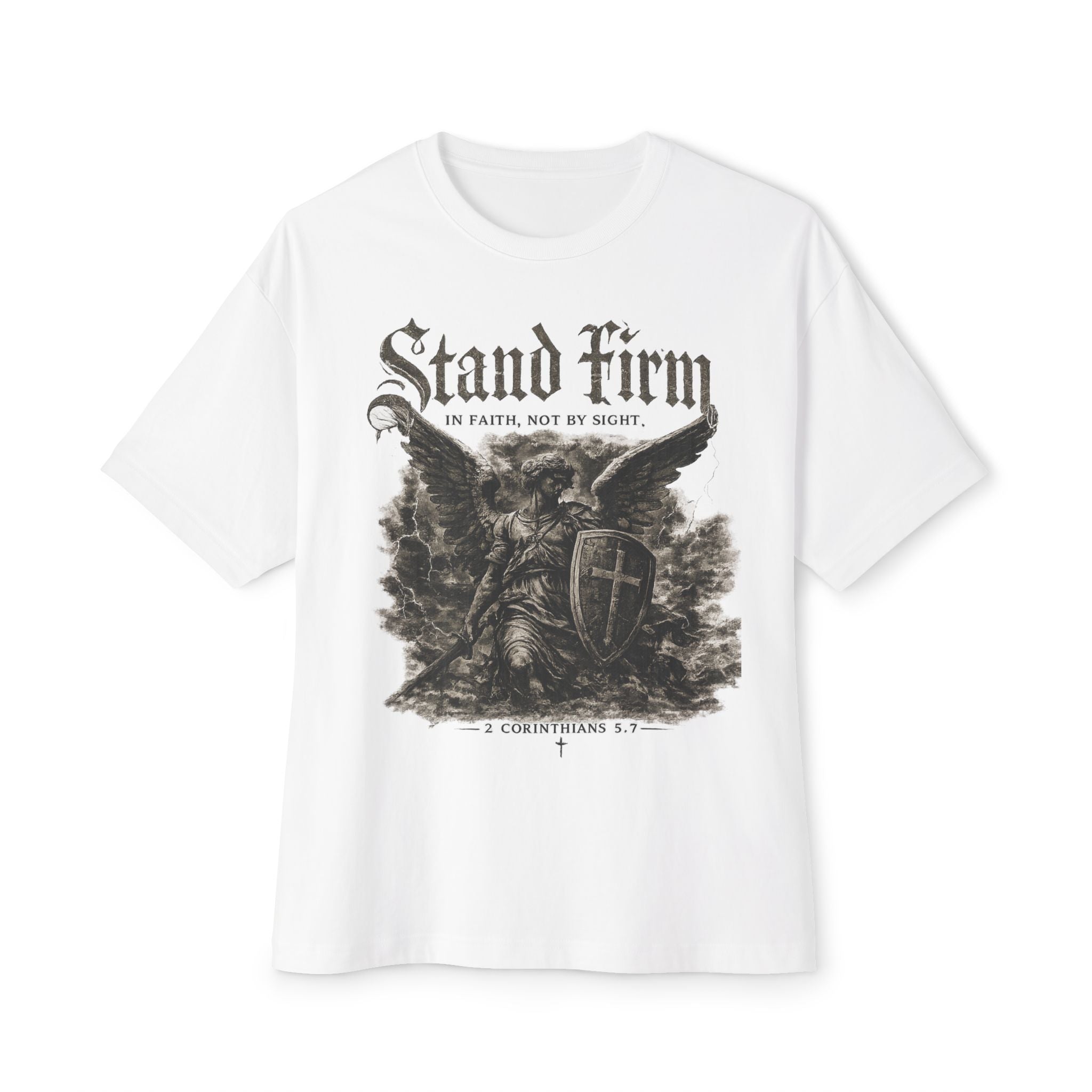 Stand Firm "Armor of God" Tee — Christian Faith Graphic T-Shirt