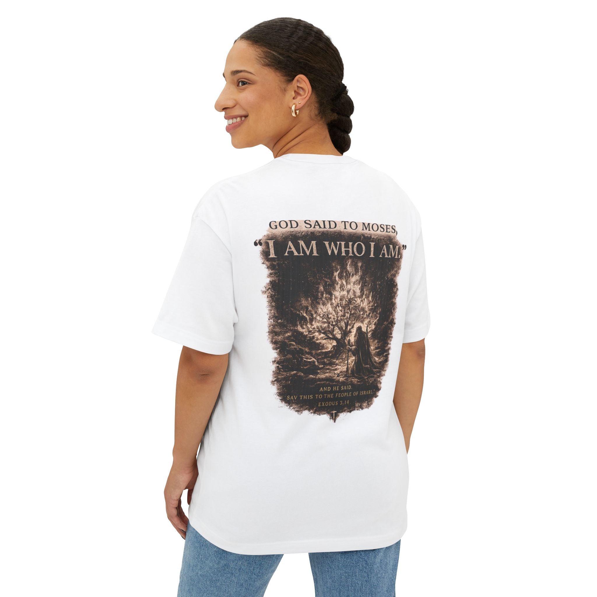 I AM Who I Am Tee — Christian Faith Graphic T-Shirt (Moses Scripture)