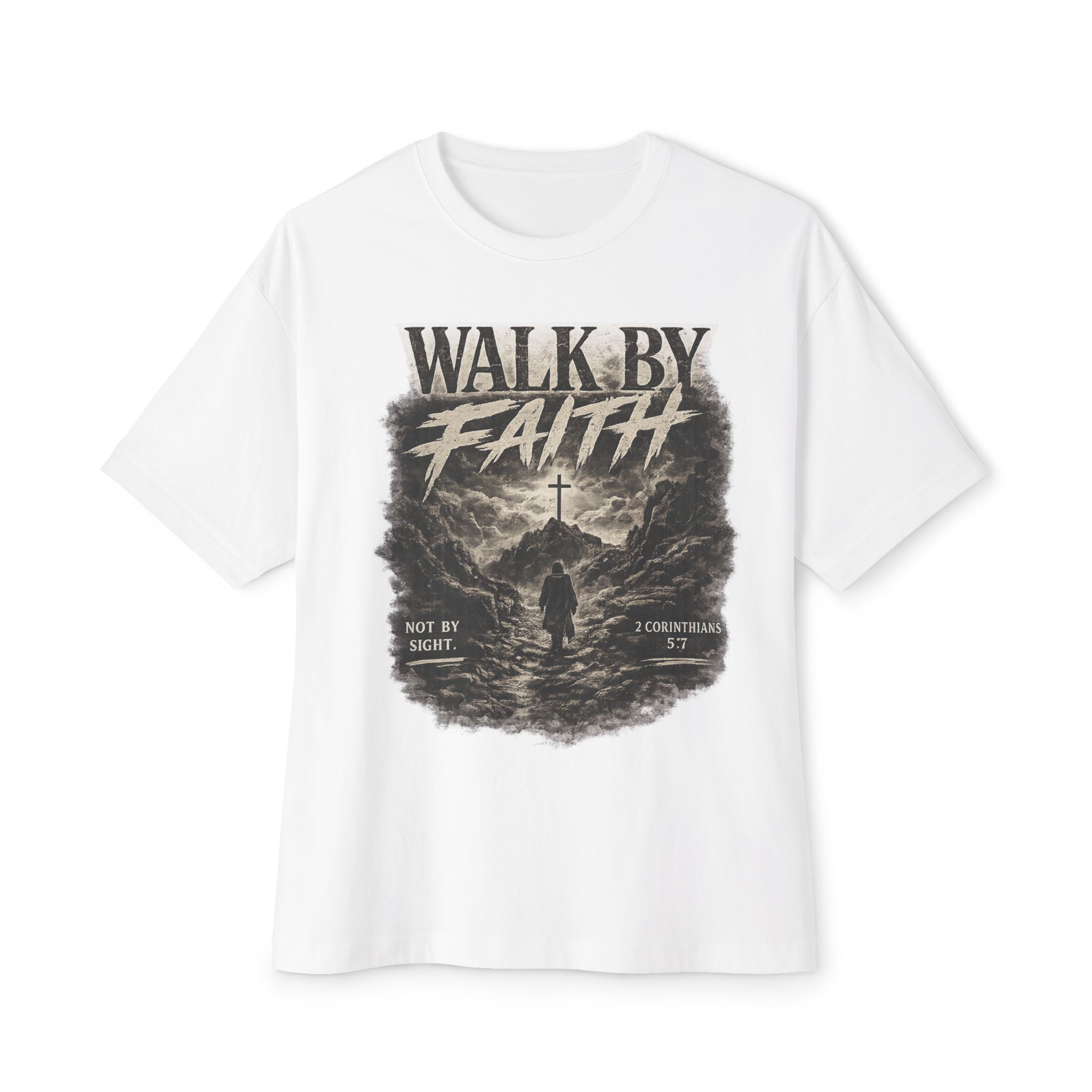 Faith Walk T‑Shirt — "Walk By Faith" Christian Graphic Tee