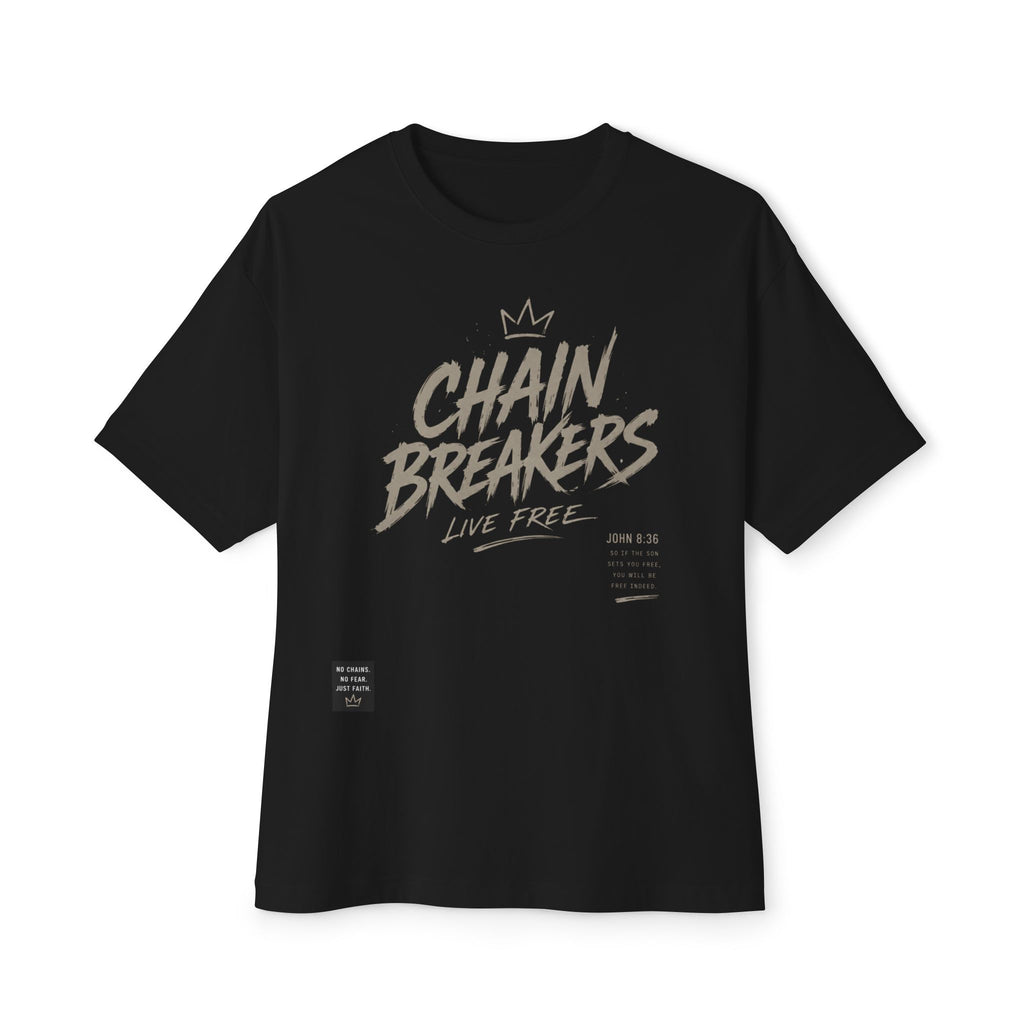 Chain Breakers Tee — Christian Faith Graphic T‑Shirt (Live Free)