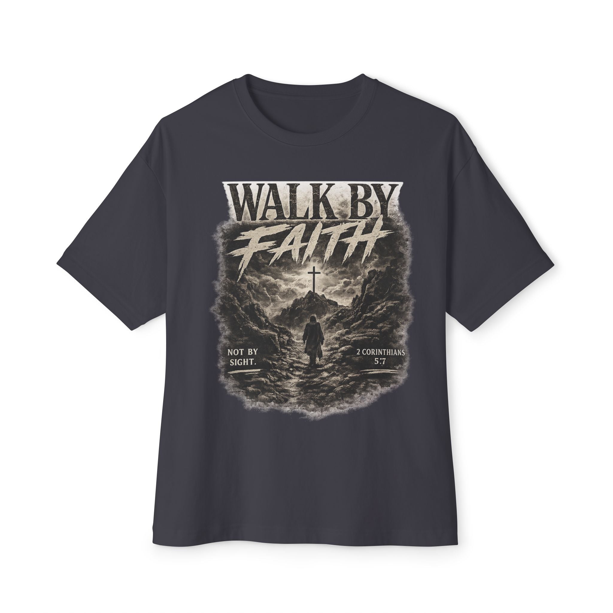 Faith Walk T‑Shirt — "Walk By Faith" Christian Graphic Tee