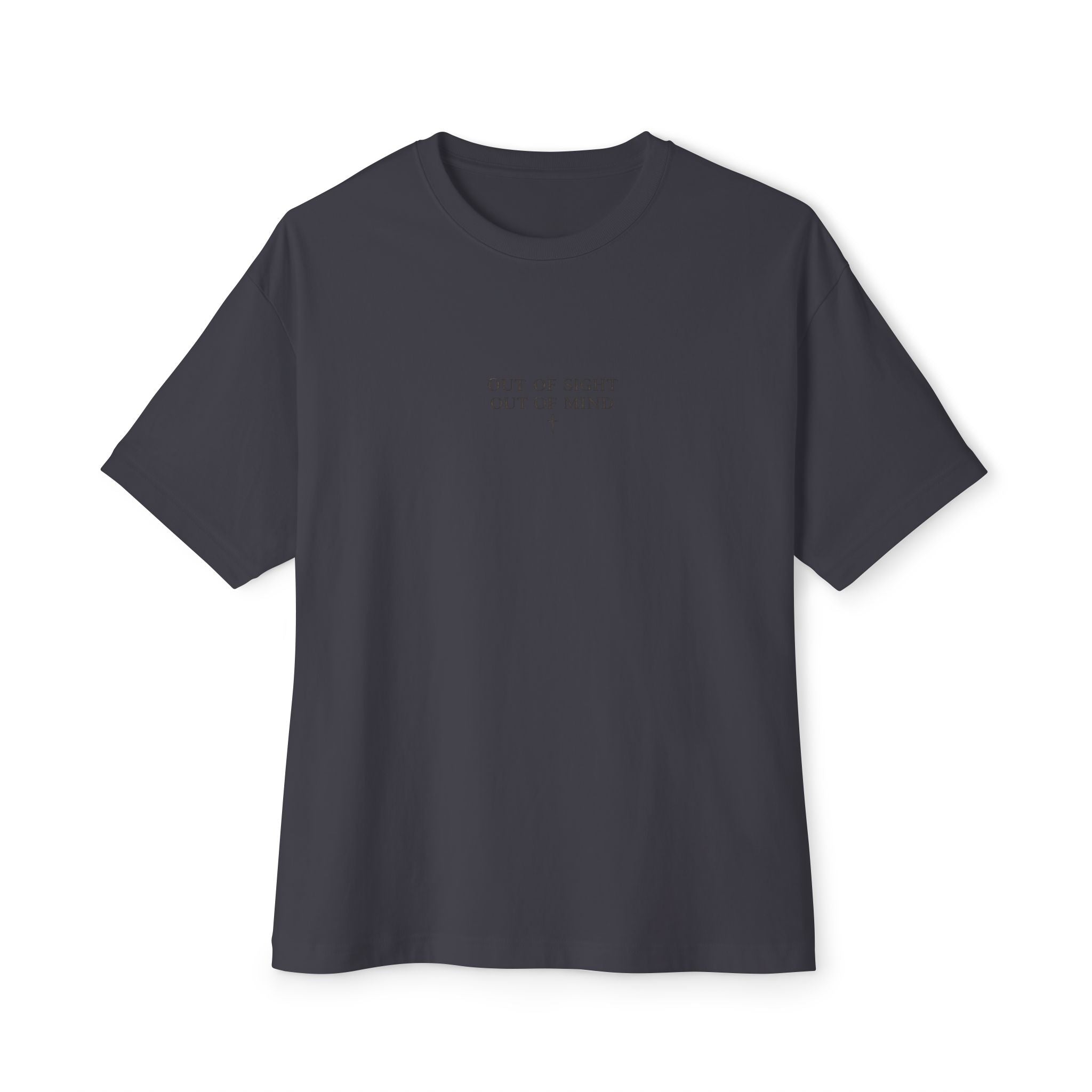 Christian Inspirational Tee — "Set Your Mind on Things Above" Oversized Boxy T-Shirt