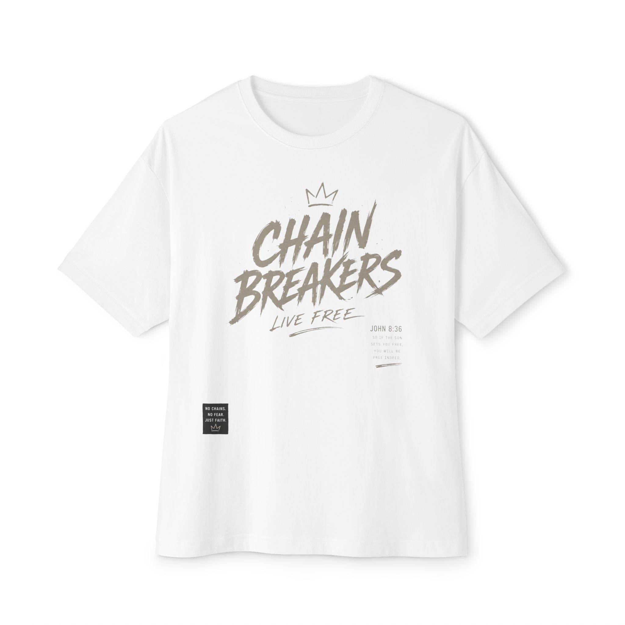 Chain Breakers Tee — Christian Faith Graphic T‑Shirt (Live Free)