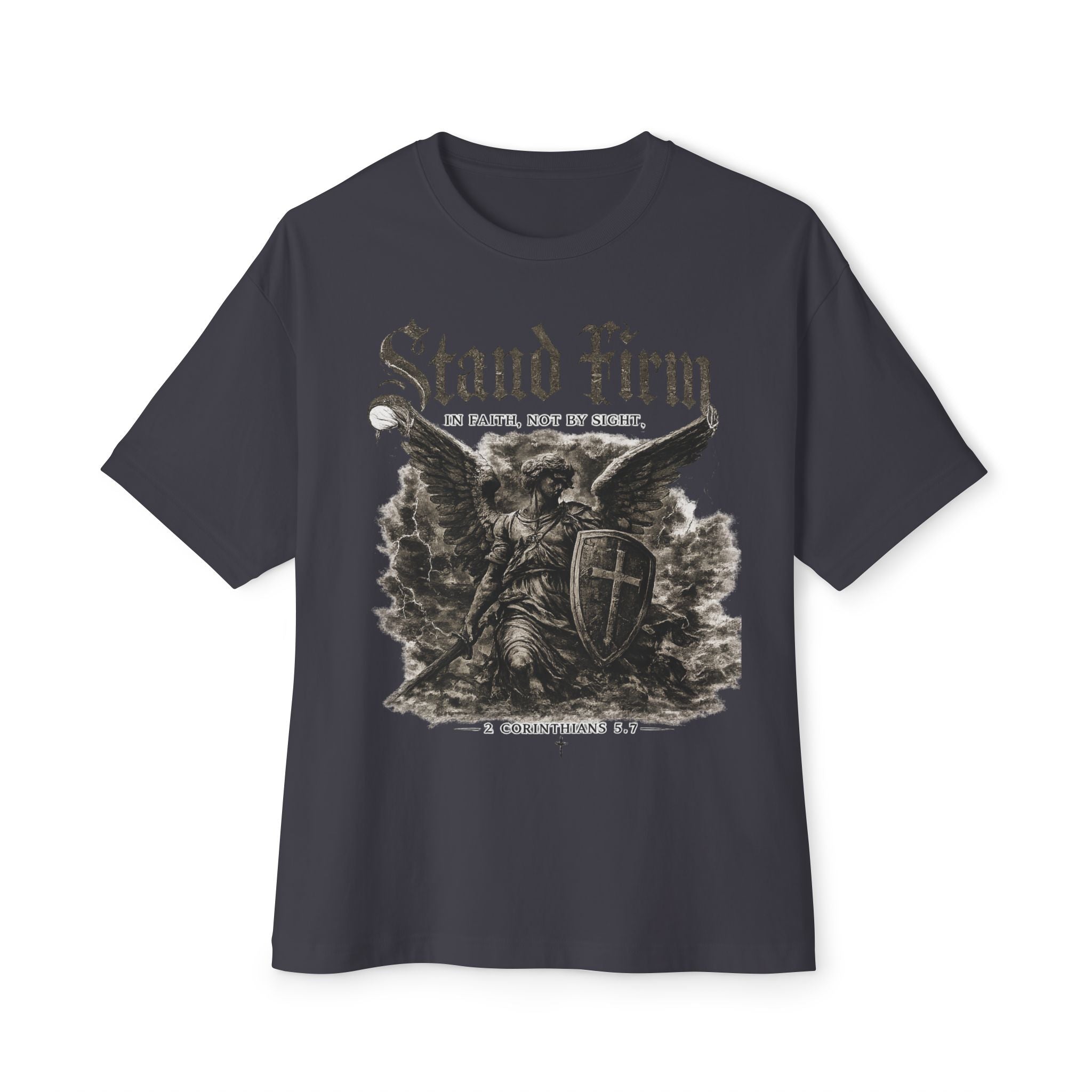 Stand Firm "Armor of God" Tee — Christian Faith Graphic T-Shirt