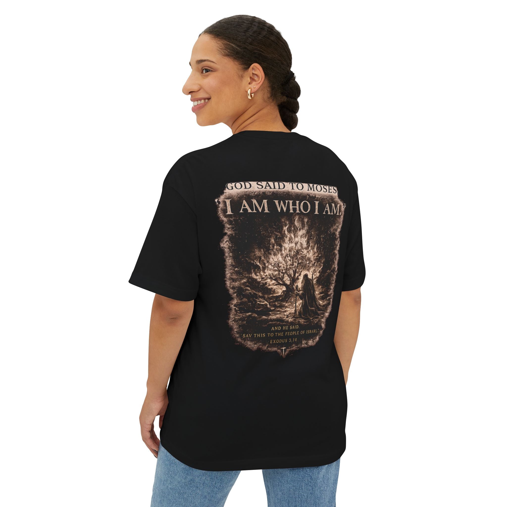 I AM Who I Am Tee — Christian Faith Graphic T-Shirt (Moses Scripture)